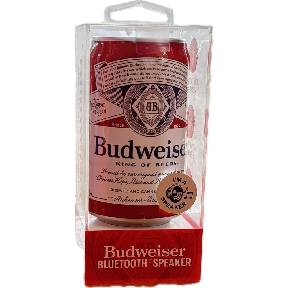 Budweiser Red Can-Shaped Bluetooth Speaker‎